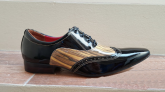 Sapato Masculino (Maier) com detalhe amadeirado 41